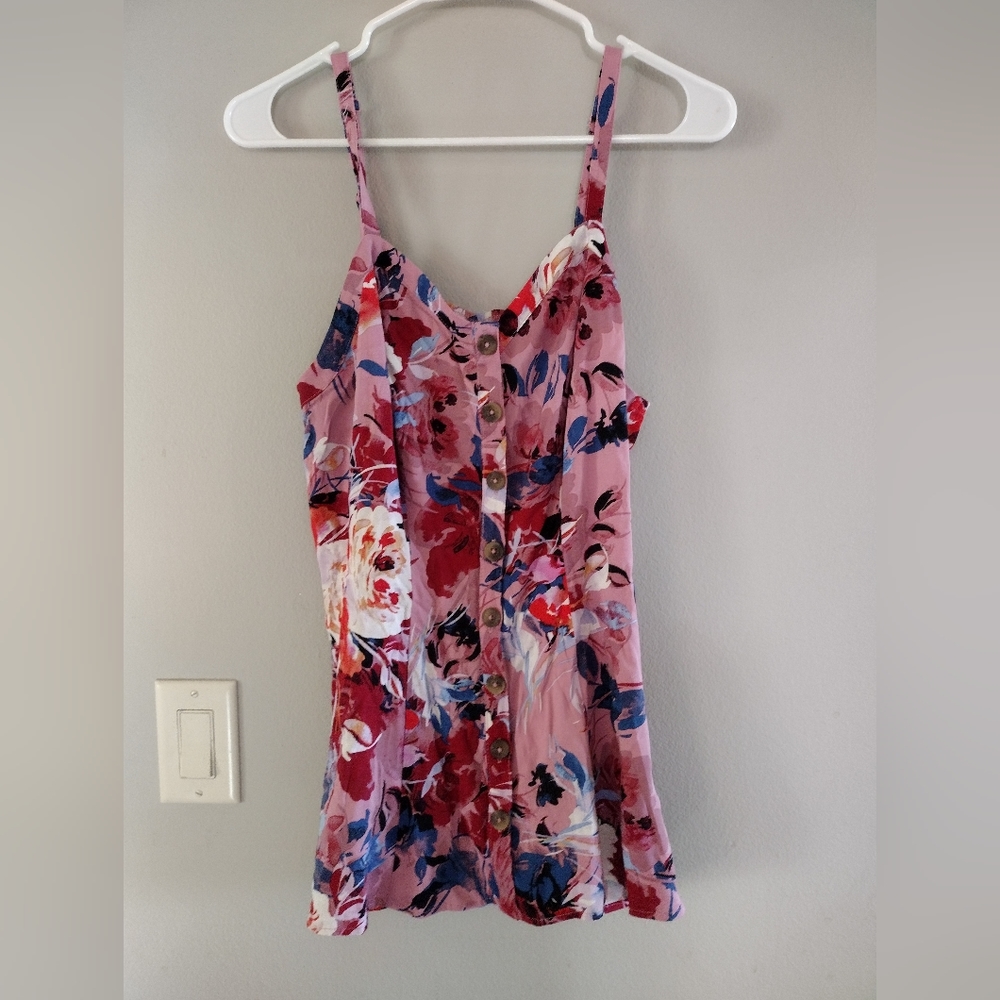 Torrid Women's Halter Top Size 00 Colors Red ♥️ and Pink 🩷